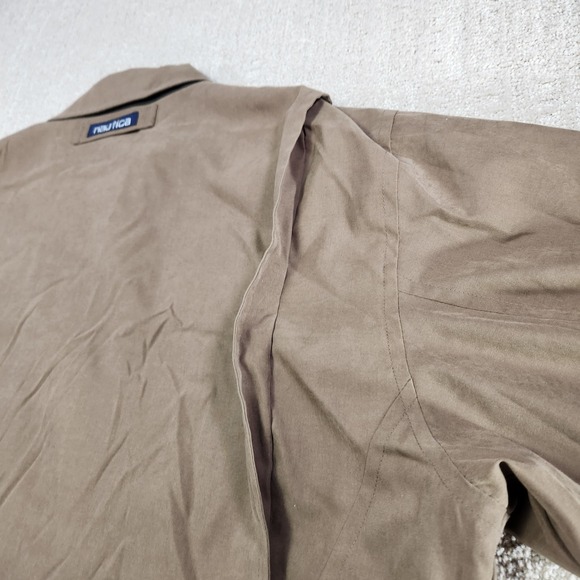 Vintage Nautica Sailing Jacket Men Large Bi Swing Chinstrap Bomber Flannel Lined - Picture 10 of 11